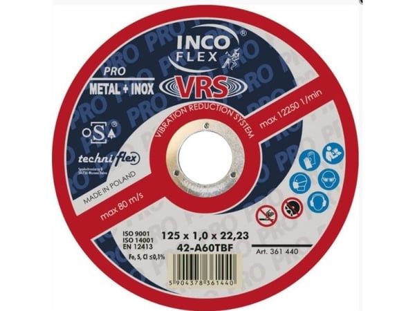 Techniflex CONVEX SHIELD T27 230 * 1,9 * 22 A36TBF-Vred
