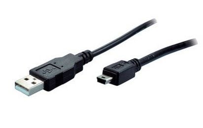 S/CONN 14-16025, 1 m, Mini-USB B, USB A, USB 2.0, 0,48 Gbit/s, Svart
