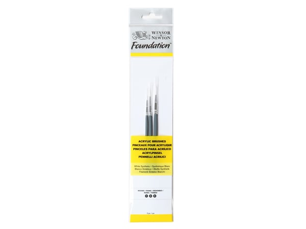 Winsor & Newton 5295001, Penselset, Rund borste, Syntetisk