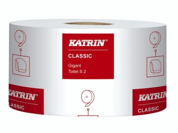 Toiletpapir Katrin C Gigant S hvid 2-lag 200m - (12 ruller pr. karton)