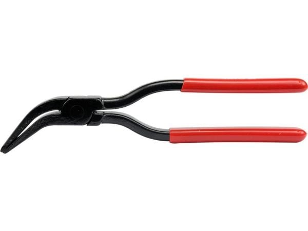 Yato YT-5416, Bøyd nesetang, 6 cm, Kull stål, PVC, Rød, 280 mm