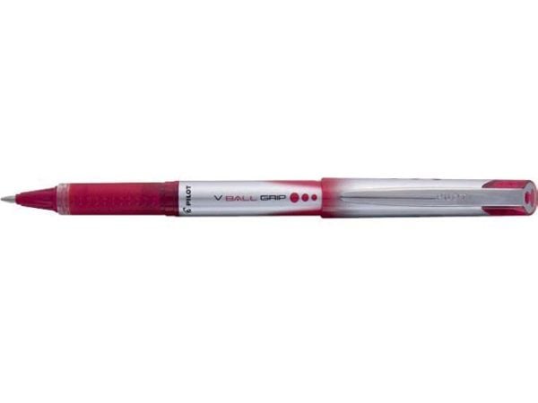 Pilot V-Ball Grip 07, Rød, Rød, 0,7 mm, 0,4 mm