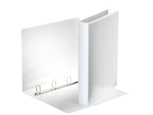 Esselte ESSENTIALS - Ringperm for presentasjoner - bokryggbredde: 44 mm - for A4 (210 x 297 mm) - kapasitet: 250 ark - hvit
