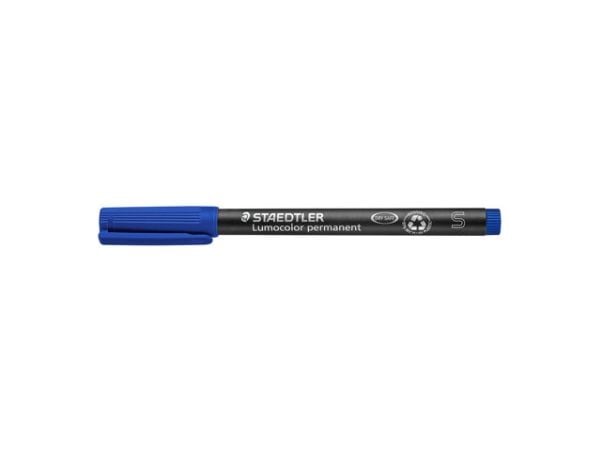STAEDTLER Lumocolor 313 - Markør - permanent - blå - 0.4 mm - superfin