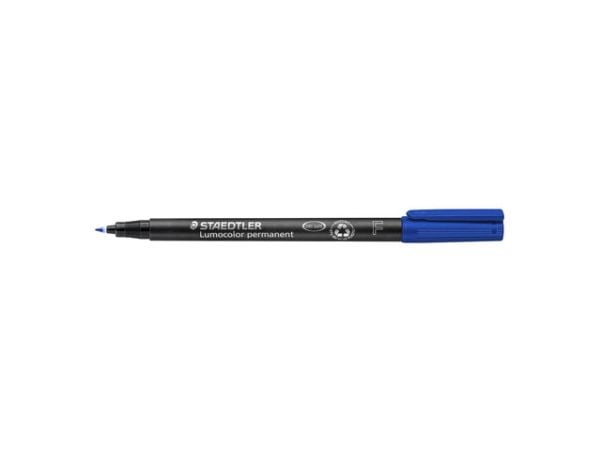 STAEDTLER Lumocolor - Markør - permanent - blå - 0.6 mm - fin
