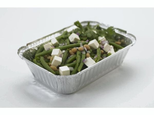 Foliebakke, Plus Pack, 1-Compartments Rektangulær kapacitet 890ml,207x141x41mm aluminium, aluminium,