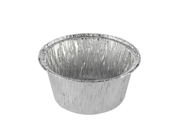Foliebakke, Plus Pack, Rund kapacitet 106, Ø 80, højde 35 aluminium, aluminium, pakke a 100 stk 1-Co