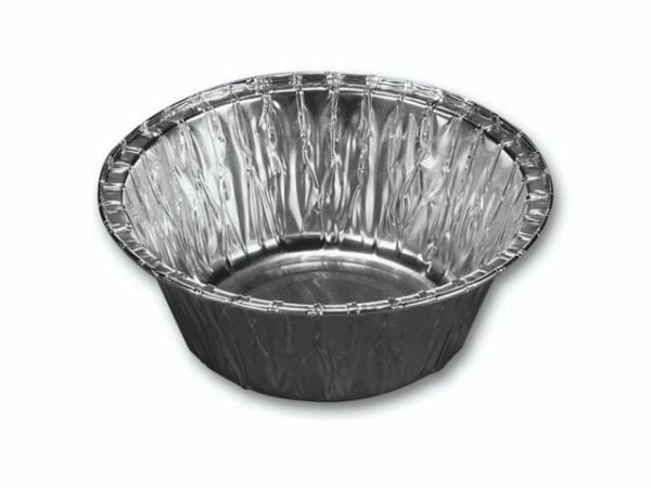Foliebakke, Plus Pack, Rund kapacitet 350, Ø 127, højde 47 aluminium, aluminium, pakke a 100 stk 1-C