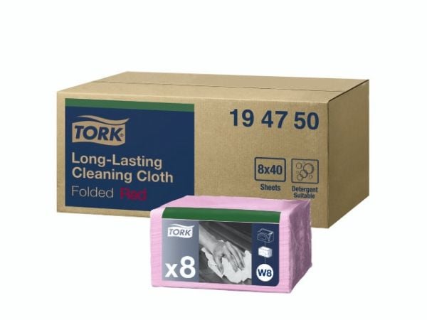 Tork 194750, papper, Röd, 160 mm, 193 mm, 40 styck, 195 mm