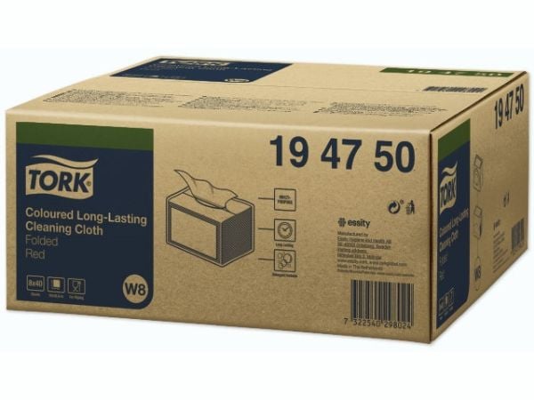 Tork 194750, papper, Röd, 160 mm, 193 mm, 40 styck, 195 mm