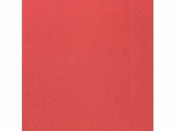 Serviet Duni 33x33 cm 2-lag Rød,16 pk x 125 stk/krt