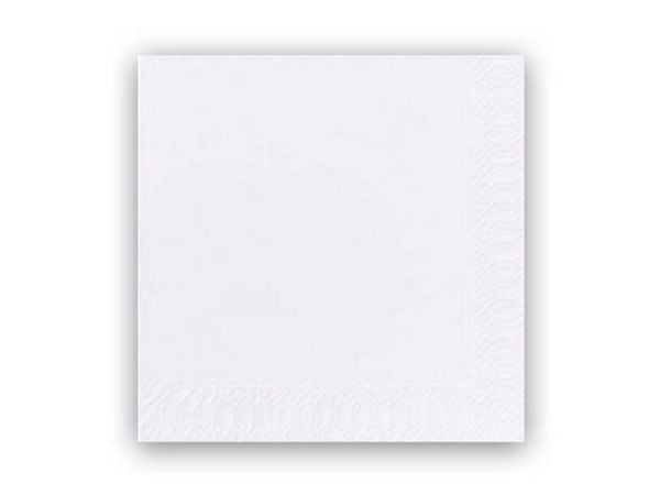 Frokostserviet, Duni, Ecoecho, 2 lag tissue, white 330mmx330mm, karton a 1200 stk