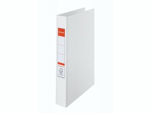 Esselte Standard - Ringperm - bokryggbredde: 35 mm - for A4 (210 x 297 mm) - kapasitet: 190 ark - livlig hvit