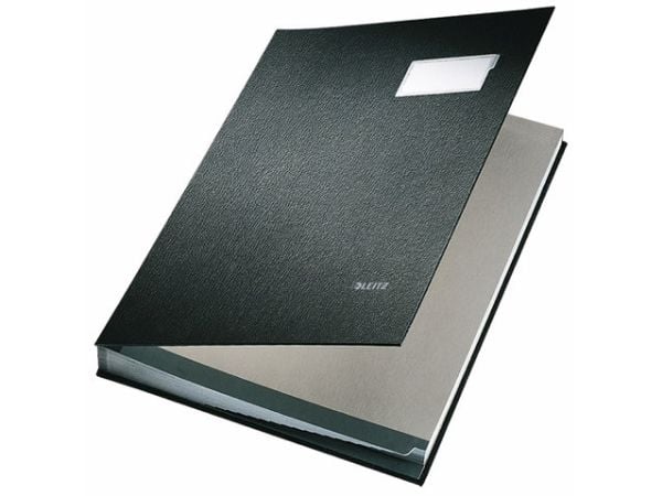 Underskriftsmappe Leitz 20-delt sort