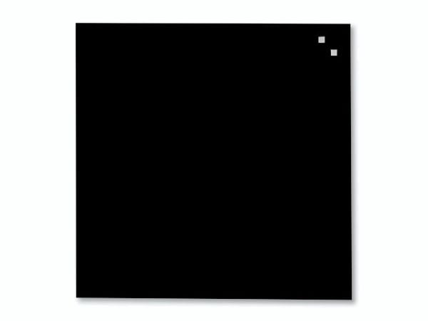 Magnetisk glastavle 45 x 45 cm sort