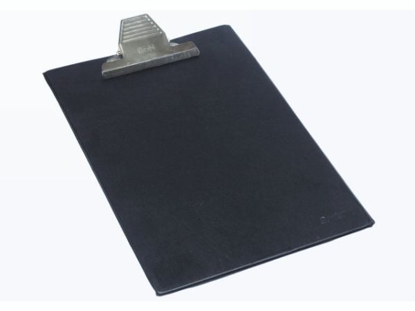 Clipboard 36x22cm sort - med jumboclip - til ophæng