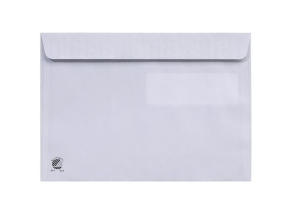 BONG Mailman - Konvolutt - International C5 (162 x 229 mm) - lommebok - åpen side - selvklebende (Peel & Seal) - 1 vindu - utskrivbar - fargekantfo...