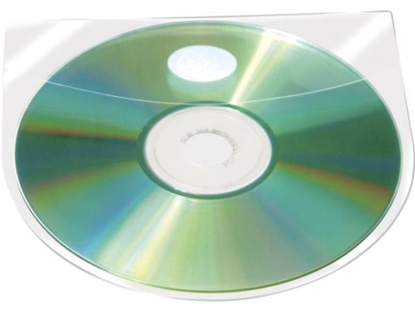 CD lomme, Bantex transparent, 127x127mm pakke a 6 stk
