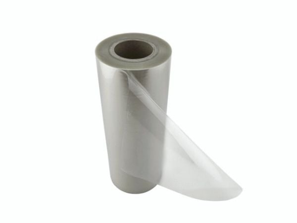 Lockfolie Mylar 500 m x 186 mm Ø15,5 cm 25 mikron klar PET
