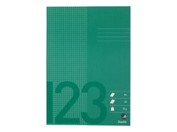 Sadevihko bantex, a4, ruutu 5 x 5 mm, ruohonvihreä, 10 kpl.