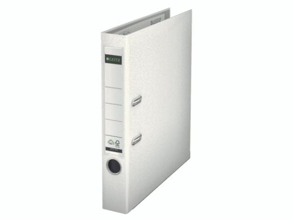 Brevordner Leitz 180° PP A4 50mm hvid - (10 stk.)