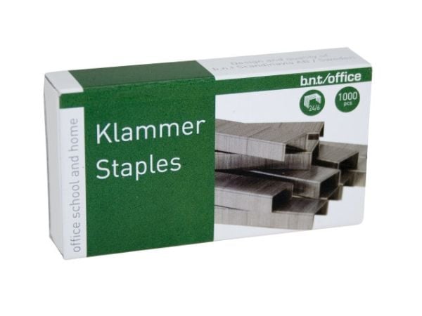 Niitit BNT/Office 24/6 teräs 1000kpl/pakkaus - (1000 x 20 pakkausta)
