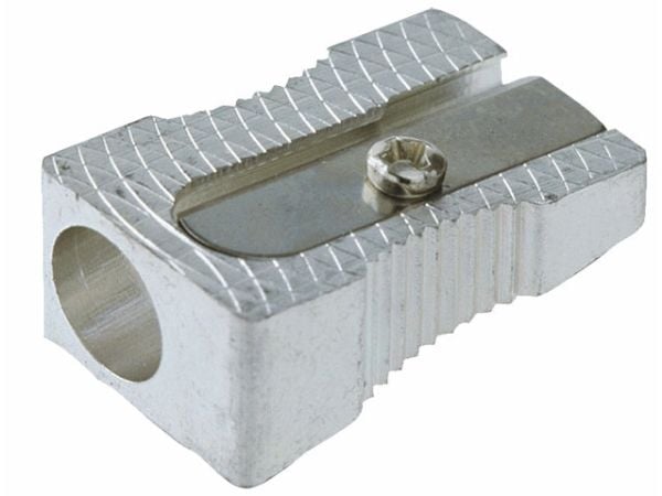Blyantspidser aluminium bnt enkelt - (6 stk.)