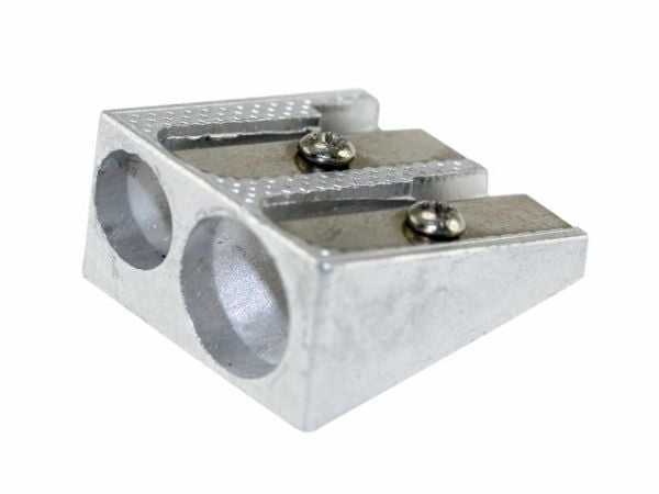 Blyantspidser aluminium dobbelt