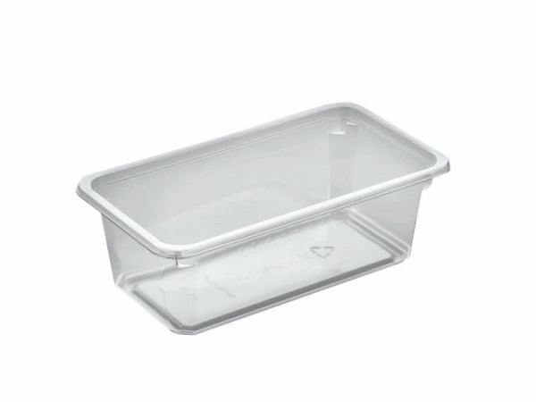 Plastbakke Kageboks K2182-1E 1-tynnyri 710 ml 180x100x61 mm APET,608 stk/krt