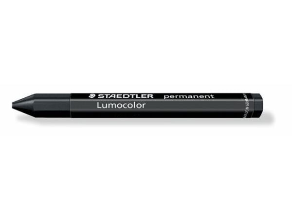 Färgkrita Staedtler Lumocolor svart - (12 st.)