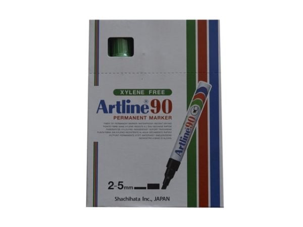 Marker Artline 90 permanent grön 2–5 mm (12 st.)