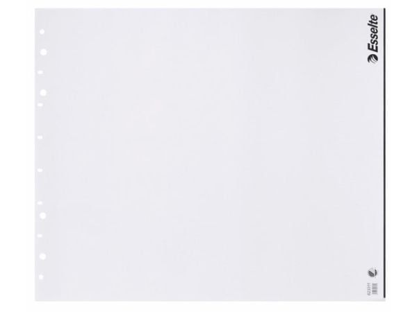 Esselte Standard - Flippoverblokk - 850 x 720 mm - 25 ark - hvit - 12 hull