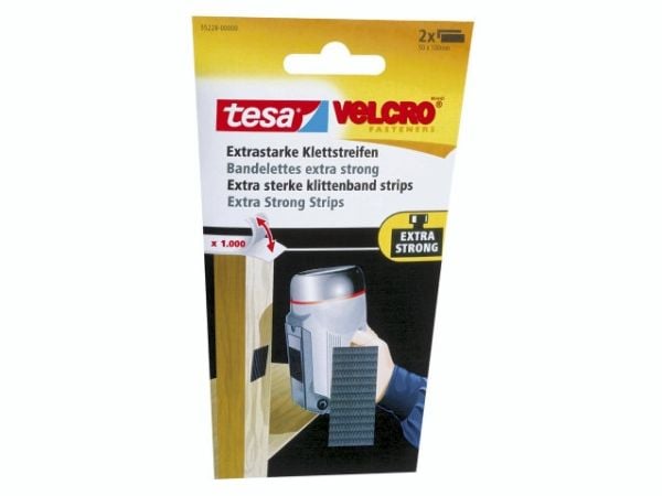 TESA 55228-00, Velcro mappe, Sort