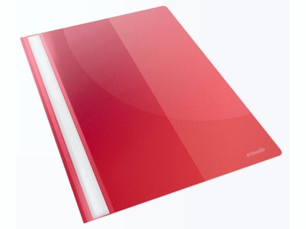 Esselte Vivida - Rapportfil - for A4 (210 x 297 mm) - kapasitet: 160 ark - livlig rød
