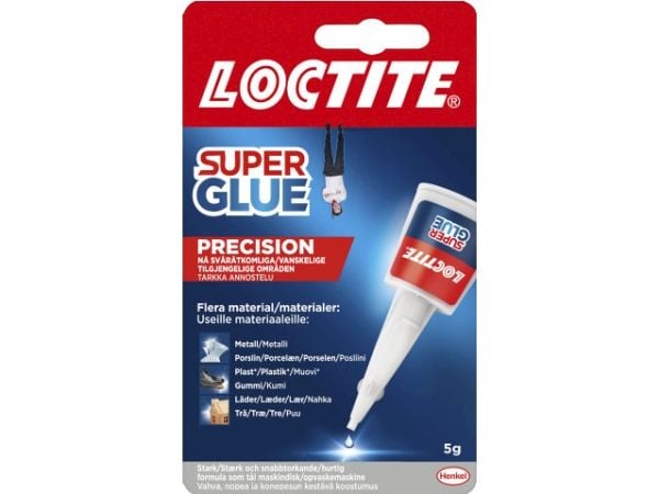 Liima Loctite Super Glue Precision Secondary Glue 5g/tuubi - (5 grammaa per kappale)