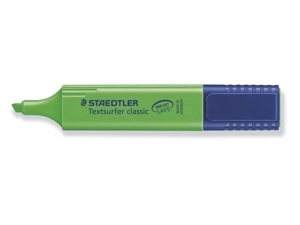 Tekstmarker Staedtler 364 grøn Textsurfer Classic - (10 stk.)