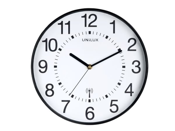 Seinäkello Unilux Maxi WAVE musta Ø37,5cm