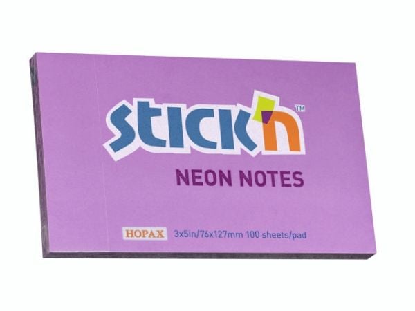 Notes, BNT Stick´n, lilla, 127x76mm - (12 stk.)
