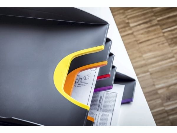 Durable VARICOLOR, Plast, Antrasitt, Flerfarget, C4, Letter, 5 stykker