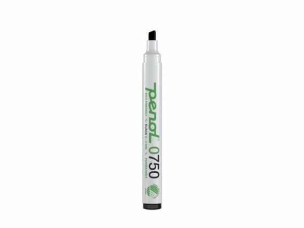 Marker Penol 0750 sort 2-5mm skå spids permanent - (10 stk.)