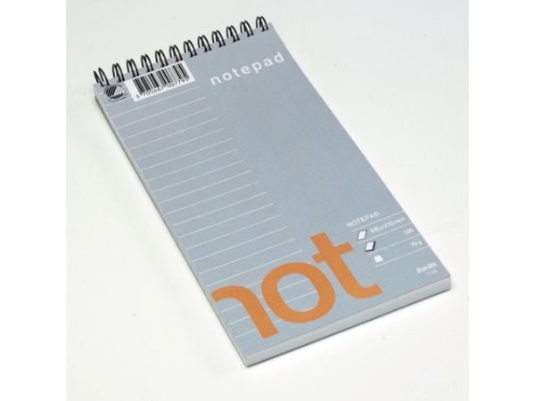 Bantex 100051810, Monokromatisk, Grå, Hvit, A6/5, 100 ark, 50 g/m², Mykt omslag