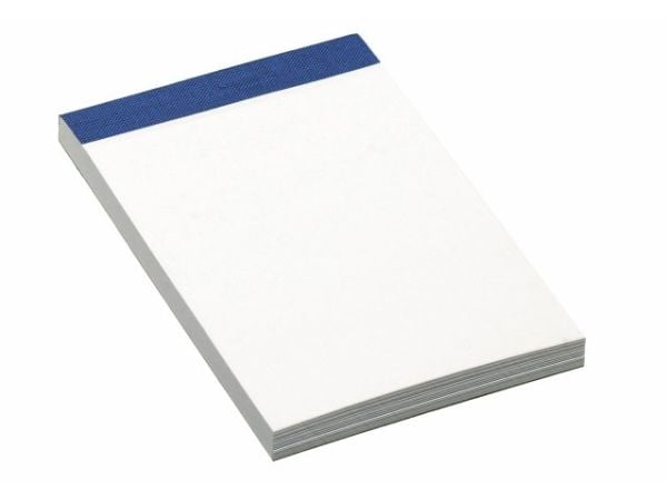 Telefonblok, Bantex, ulinjeret, A7, hvid 74x105mm - (10 stk.)