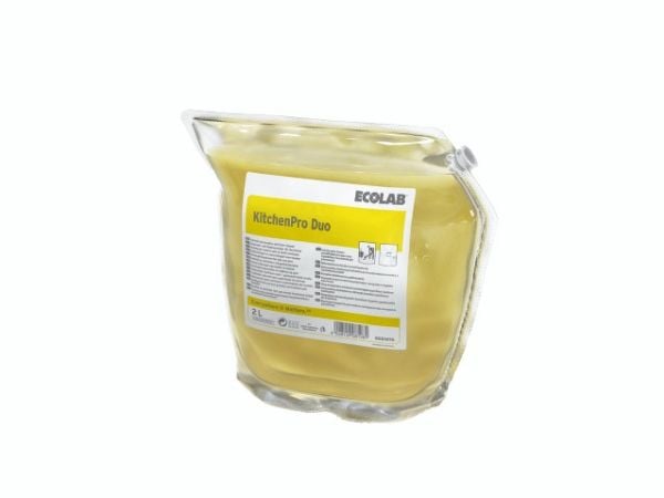 ECOLAB KitchenPro Duo - Puhdistusneste - muovitasku - 2 L - ammattikäyttöön - tiivistetty (2 kpl)