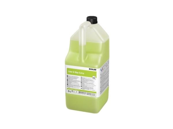 ECOLAB Lime-A-Way Extra - Anti-forkalkning - væske - jerrykanne - 5 L - profesjonell - maskin klar - konsentrert - grønn (en pakke 2)