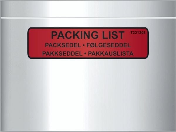 Følgeseddellomme C6 med tryk Value Range - (1000 stk.)