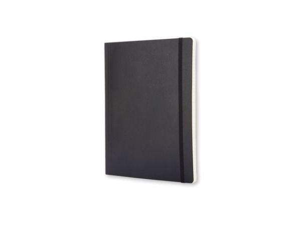 Moleskine Classic Notebook XL, linjeret, soft cover sort