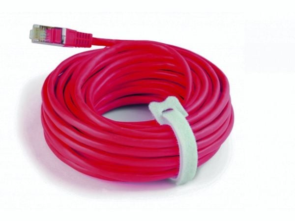 Durable Cavoline Grip Tie, Hook & loop cable tie, Valkoinen, 20 cm, 10 mm, 5 kpl