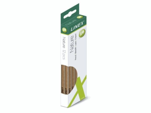 Lyijykynä Linex Nature NWP100 2B 12kpl/setti - (12 kpl)