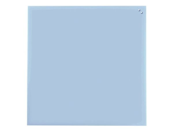 Magnetisk glastavle 100 x 100 cm lyseblå
