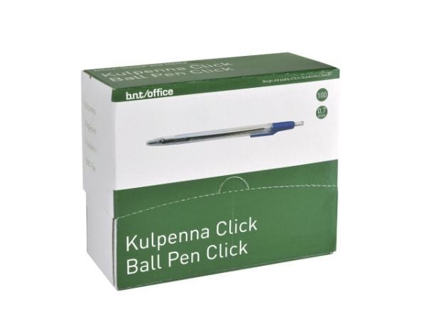 Kuglepen, BNT, Office, 0,7MM, blå - (100 stk.)